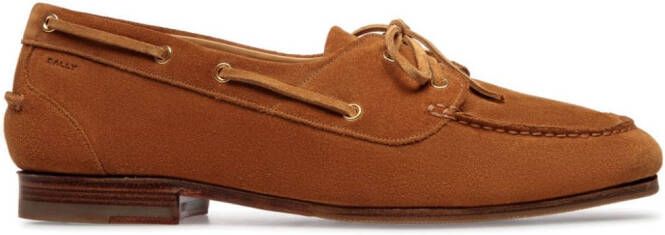 Bally Pathy suède derby schoenen Bruin