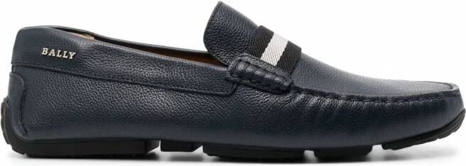 Bally Pearce loafers met gestreepte afwerking Blauw