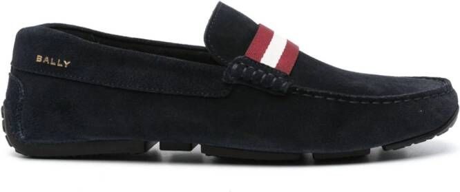 Bally Perthy suède loafers Blauw