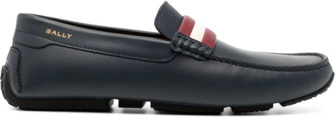 Bally Pilot leren loafers Blauw