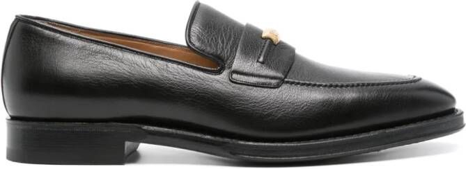 Bally Plume leather loafers Zwart