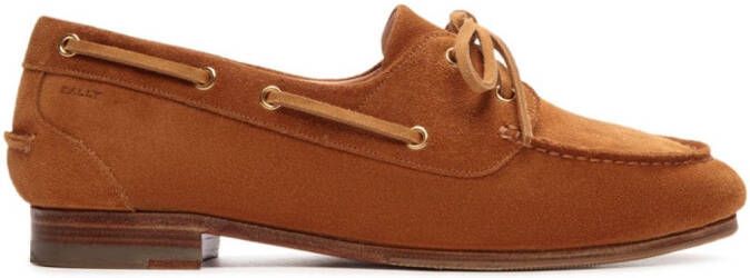 Bally Plume leren loafers Bruin