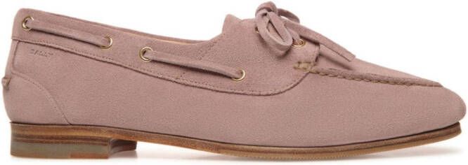 Bally Plume suède loafers Roze