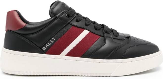 Bally Raise leren sneakers met logoprint Zwart
