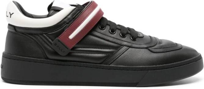 Bally Royce touch-strap leather sneakers Zwart