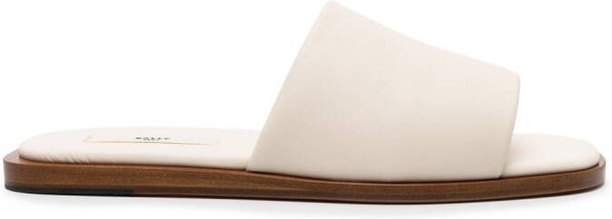 Bally Sabian leren slippers Wit