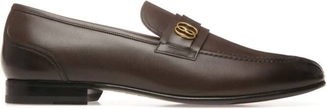 Bally Sadei loafers met logoplakkaat Bruin