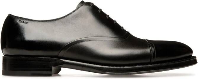 Bally Leren Oxford schoenen Zwart