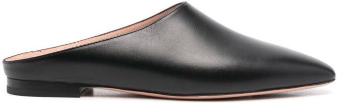 Bally Schuhe suède slippers Zwart