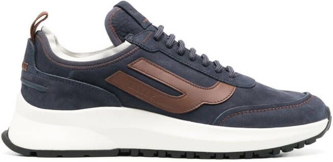 Bally Schuhe suède sneakers Blauw