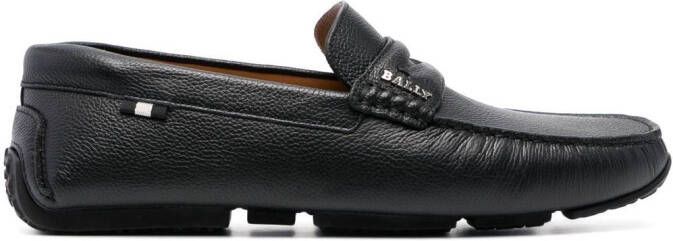 Bally Leren loafers Zwart