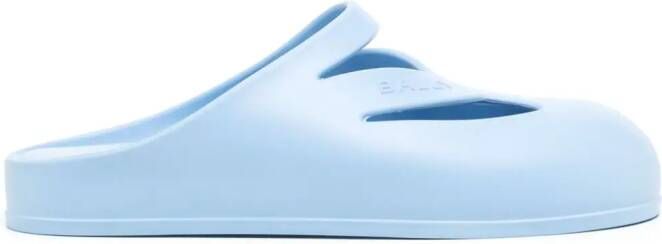 Bally Slippers met logo-reliëf Blauw
