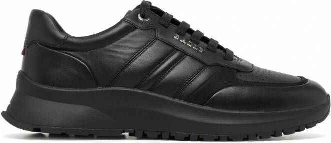 Bally Sneakers met logopatch Zwart