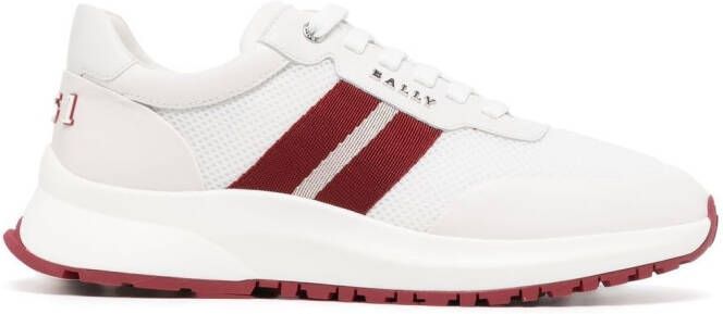 Bally Sneakers met mesh vlak Wit