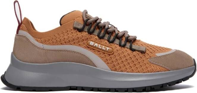 Bally Sneakers met mesh vlakken Bruin