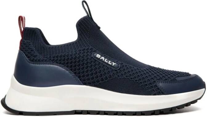 Bally Sneakers met mesh vlakken en logo-applicatie Blauw