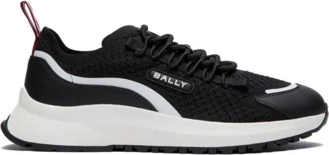 Bally Sneakers met mesh vlakken en logo-applicatie Zwart
