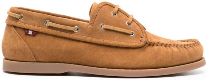 Bally Suède bootschoenen Bruin