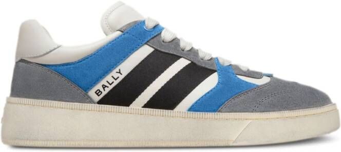 Bally Suède sneakers met vlakken Grijs