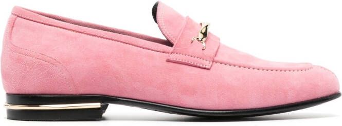 Bally Suisse suède loafers Roze
