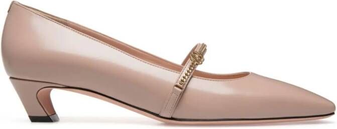 Bally Sylt brushed-leather pumps Beige