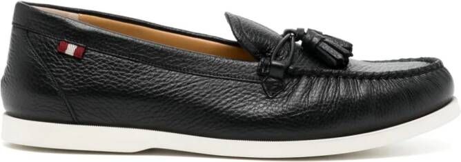 Bally Leren loafers Zwart