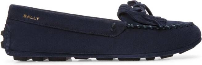 Bally Suède loafers Blauw