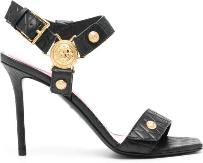 Balmain Leren sandalen Zwart