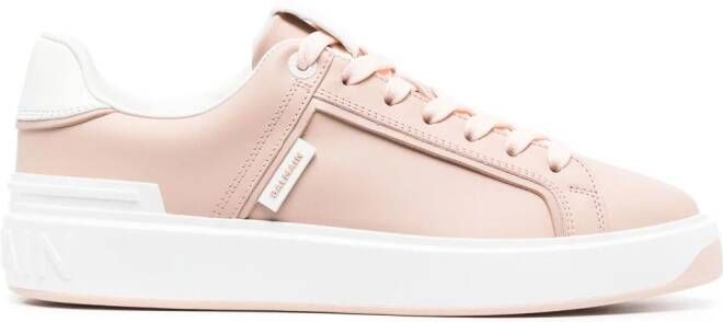 Balmain B-Court leren sneakers Roze