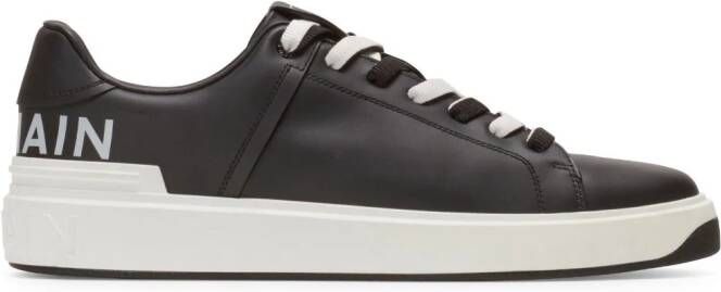Balmain B-Court leren sneakers Zwart