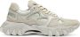 Balmain B-East gemonogrammeerde nylon- en leren trainers White Dames - Thumbnail 2