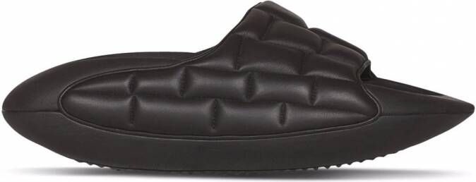 Balmain B-IT gewatteerde slippers Zwart