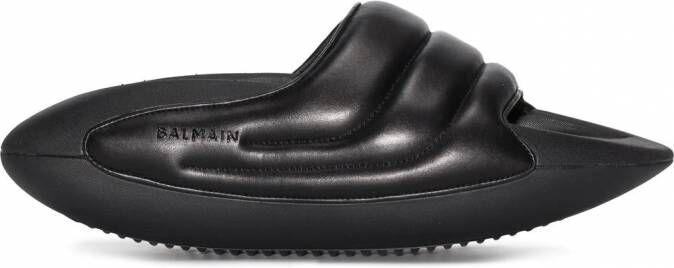 Balmain B-it-Puffy gewatteerde slippers Zwart
