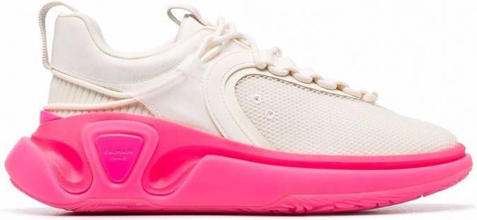 Balmain B-Runner sneakers met mesh vlak Beige
