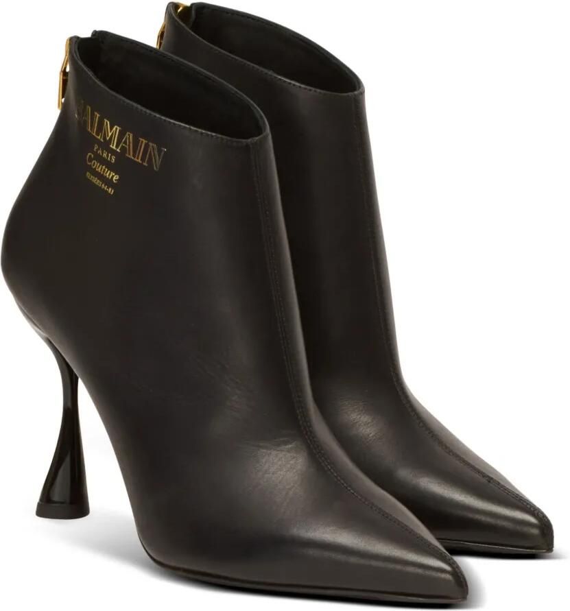 Balmain 95 mm Eden leren enkellaarzen Zwart - Foto 2