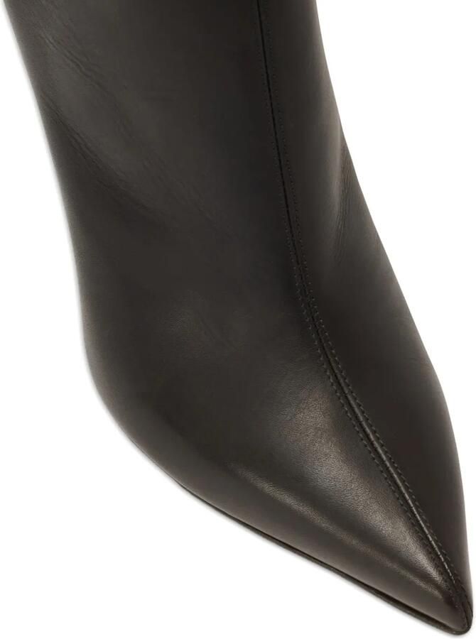 Balmain 95 mm Eden leren enkellaarzen Zwart - Foto 4
