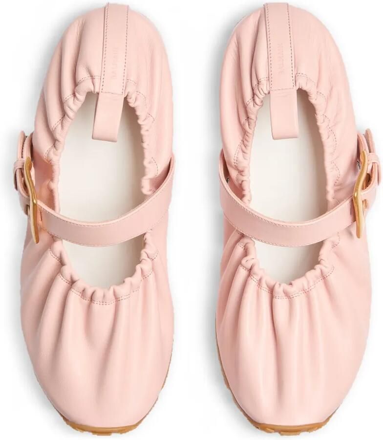Balmain Anthem ballerina's van glad leer Roze - Foto 2