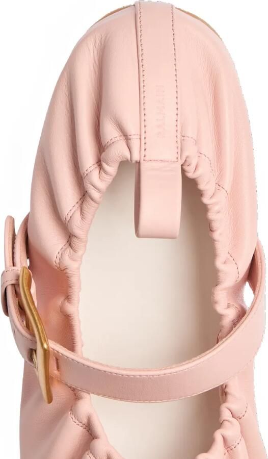Balmain Anthem ballerina's van glad leer Roze - Foto 3