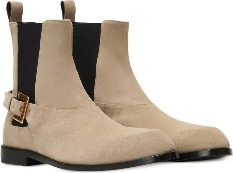 Balmain Anthem Chelsea laarzen van suède leer Beige - Foto 5