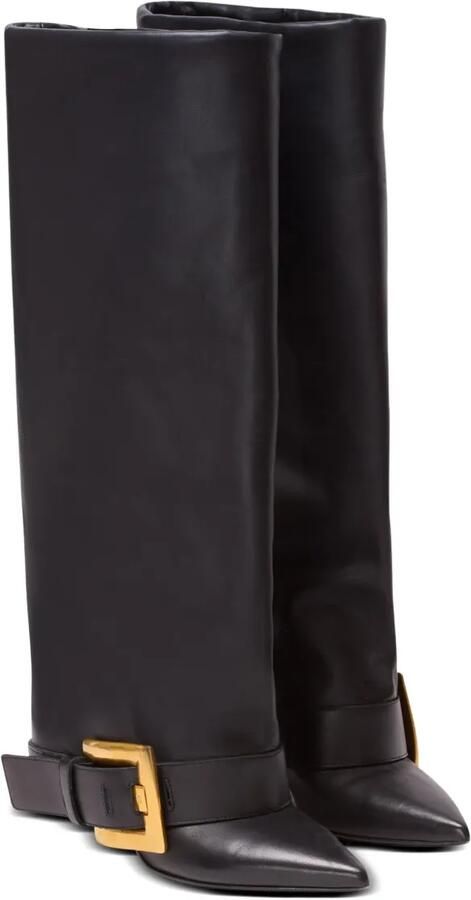 Balmain Anthem knielaarzen Zwart - Foto 4