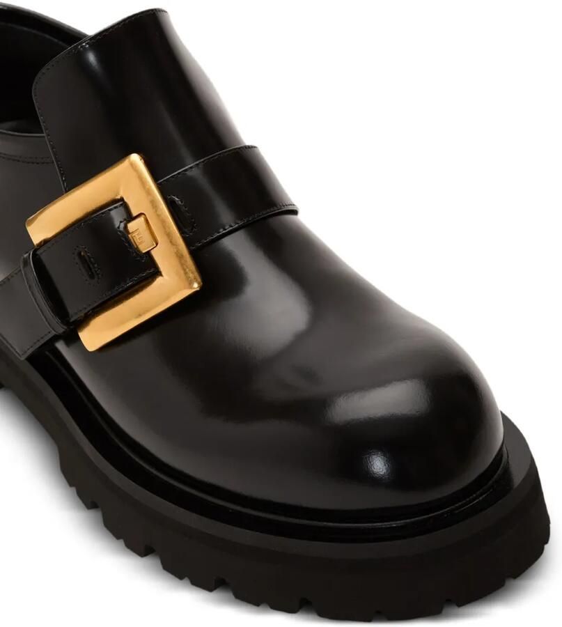 Balmain Anthem leren loafers met gesp Zwart - Foto 2