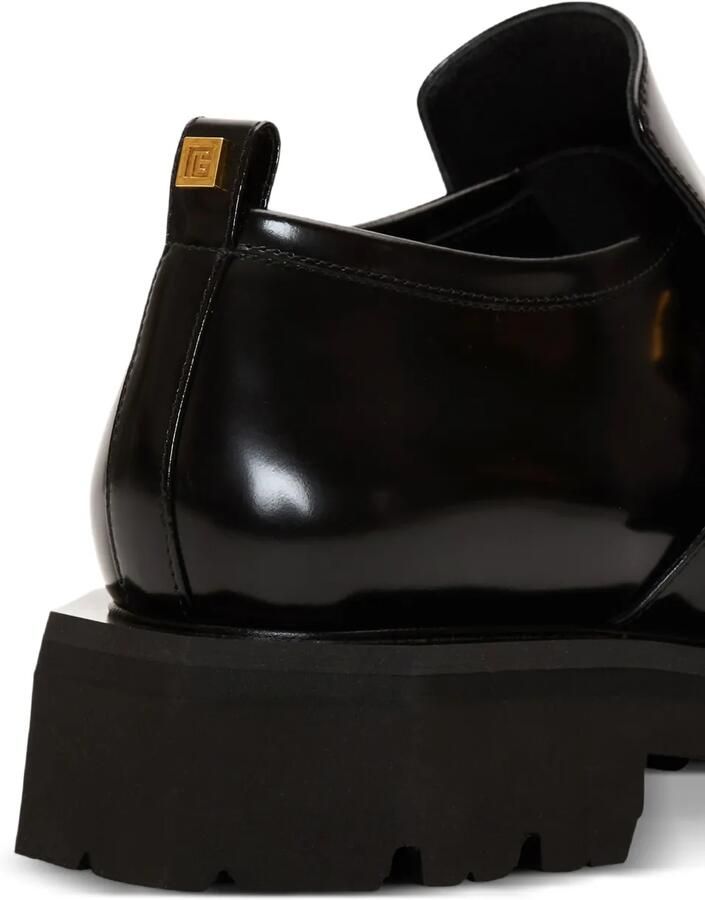 Balmain Anthem leren loafers met gesp Zwart - Foto 3