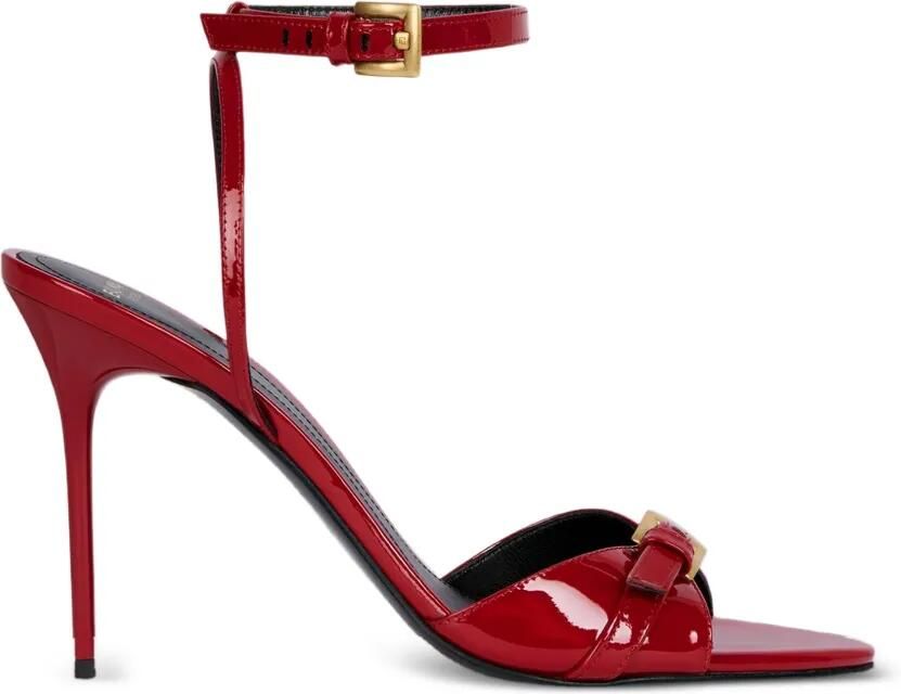 Balmain Anthem sandalen van soepel kalfsleer Rood