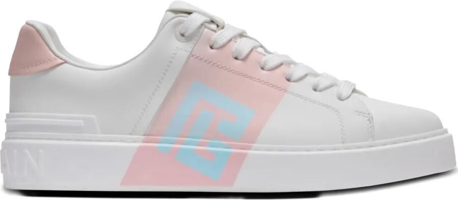 Balmain B-court Flip sneakers met vlakken Wit