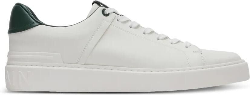Balmain B-Court gladde leren sneakers Wit