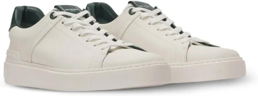 Balmain B-Court gladde leren sneakers Wit - Foto 5