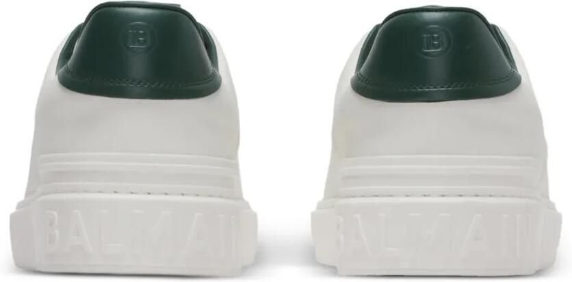 Balmain B-Court gladde leren sneakers Wit - Foto 4