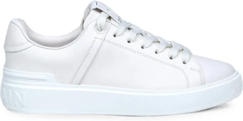 Balmain B-Court leren sneakers Beige