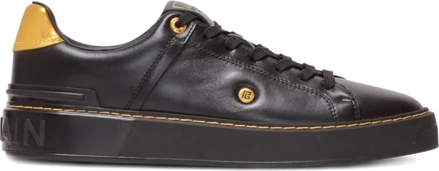 Balmain B-Court leren sneakers Zwart