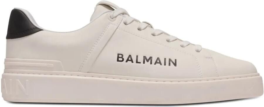 Balmain B-Court sneakers met logo Wit